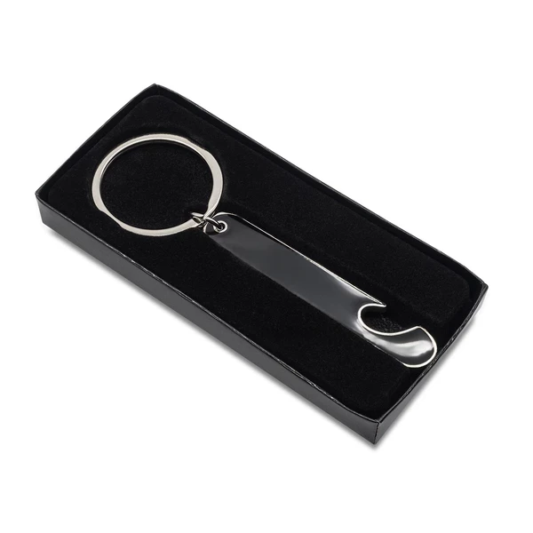 Portachiavi con apribottiglie Hors - nero