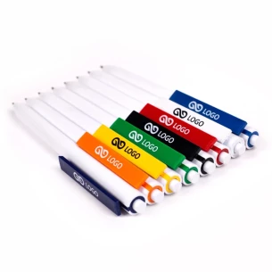 Penna a sfera Comet White - Blu