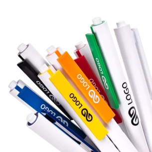 Penna a sfera Comet White - Arancione