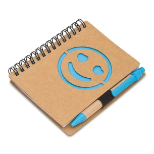 Taccuino liscio Smile - Blu
