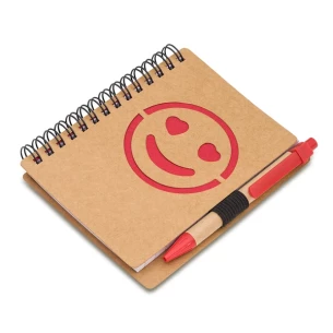 Taccuino liscio Smile - Rosso