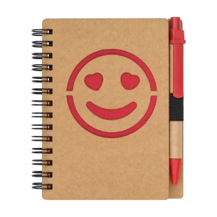 Taccuino liscio Smile - Rosso
