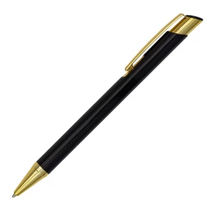 Penna a sfera Lindi in alluminio - Nero