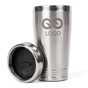 Tazza Prado 2 in acciaio - Argento