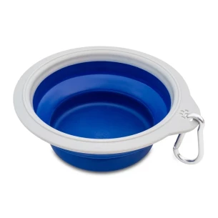 Ciotola pieghevole per cani - Blu