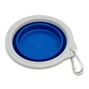 Ciotola pieghevole per cani - Blu