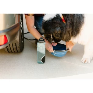 Ciotola pieghevole per cani - Blu