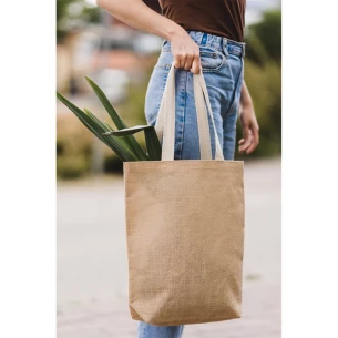 Borsa della spesa in iuta Jeco - Beige