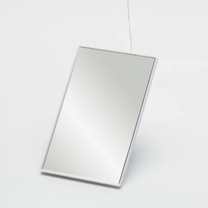 Specchio con filo interdentale Looky - Bianco
