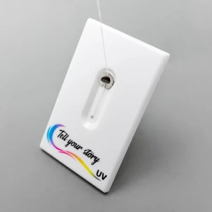 Specchio con filo interdentale Looky - Bianco