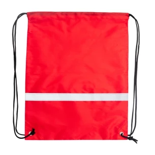 Borsa sportiva con nastro riflettente - rosso