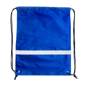 Borsa sportiva con nastro riflettente - blu