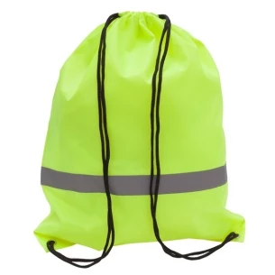 Borsa sportiva con nastro riflettente - giallo