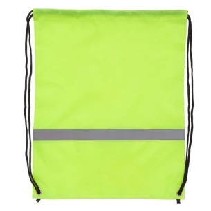 Borsa sportiva con nastro riflettente - giallo