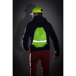 Borsa sportiva con nastro riflettente - giallo