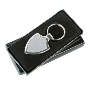 Portachiavi in metallo con emblema - Argento