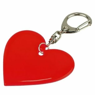 Portachiavi con cuore riflettente