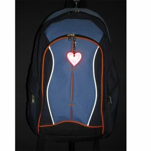Portachiavi con cuore riflettente