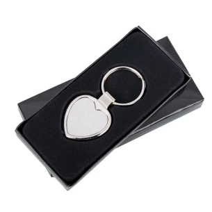 Portachiavi in metallo Stout Heart - Argento