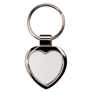 Portachiavi in metallo Stout Heart - Argento