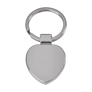 Portachiavi in metallo Stout Heart - Argento