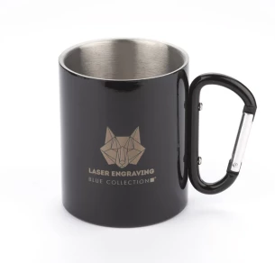 Tazza CAMP con moschettone - Nero