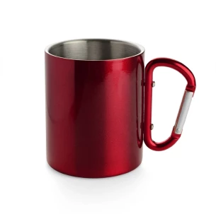 Tazza CAMP con moschettone - Rosso