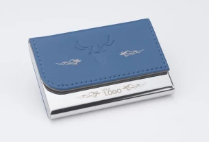 Porta biglietti da visita TIVAT - Blu navy