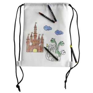 Zaino con pastelli White Line - Bianco