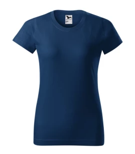 Maglietta basic da donna - Blu scuro