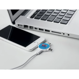 Adattatore per cavo 3 in 1 - CAVO LIGO - bianco