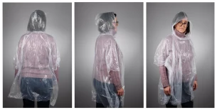 Poncho antipioggia FLUXY - Bianco
