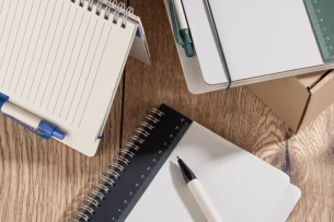 REGALI blocco note con righello e penna - Verde