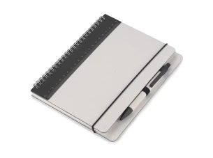 REGALI blocco note con riga e penna - Nero