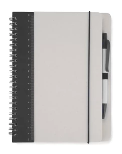 REGALI blocco note con riga e penna - Nero