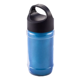 Asciugamano refrigerante in bottiglia Feel cool - Blu