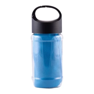Asciugamano refrigerante in bottiglia Feel cool - Blu