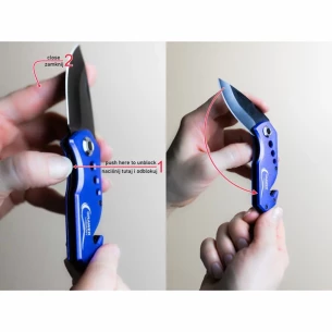 Coltello pieghevole Intact - Blu