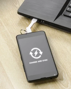 Portachiavi SYNC per iPhone 5/6 - Bianco