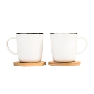 Set di 2 tazze in ceramica Kerala - Bianco