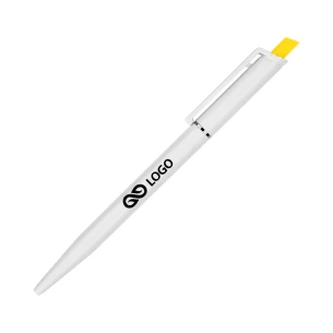 Penna a sfera Roma White - Giallo