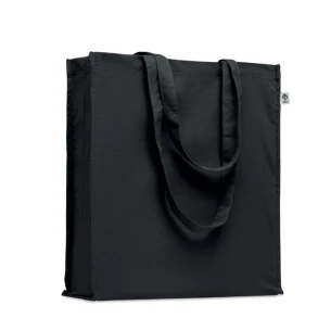 Borsa in cotone organico BENTE COLOUR - Nero