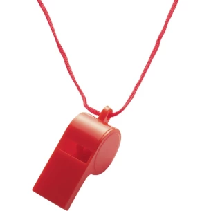 Fischietto con cordicella - Rosso