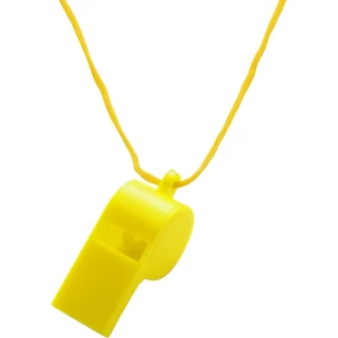 Fischietto con cordicella - Giallo