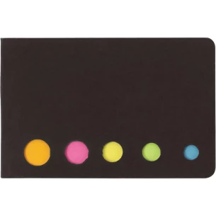 Set di blocco note, note adesive - Nero