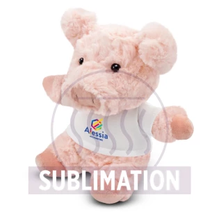 Maiale di peluche Tailyssia - Rosa