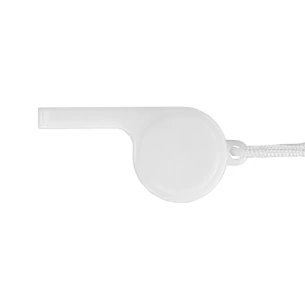 Fischietto con cordicella - Bianco