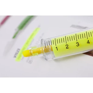 Evidenziatore per siringhe - Giallo