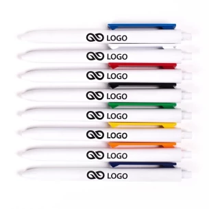 Penna a sfera Comet White - Fucsia