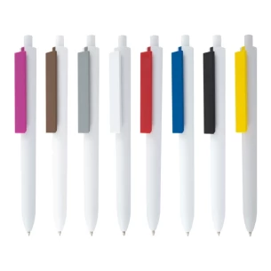 Penna a sfera Comet White - Fucsia